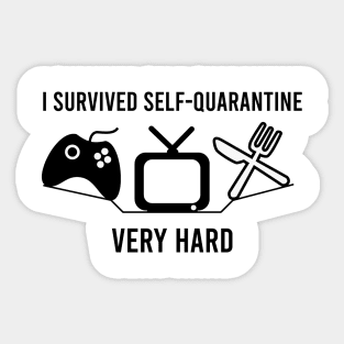 Self-Quarantine Worldwide Isolation Sticker